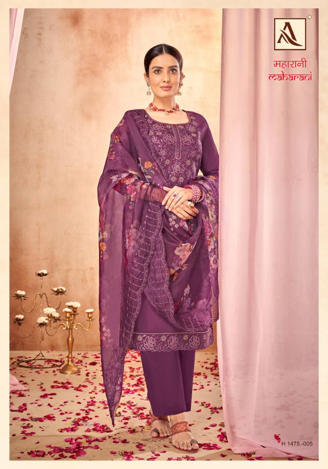 Maharani Ed 3 By Alok Suit Pure Viscose Embroidery Dress Material Wholesale Price In Surat
